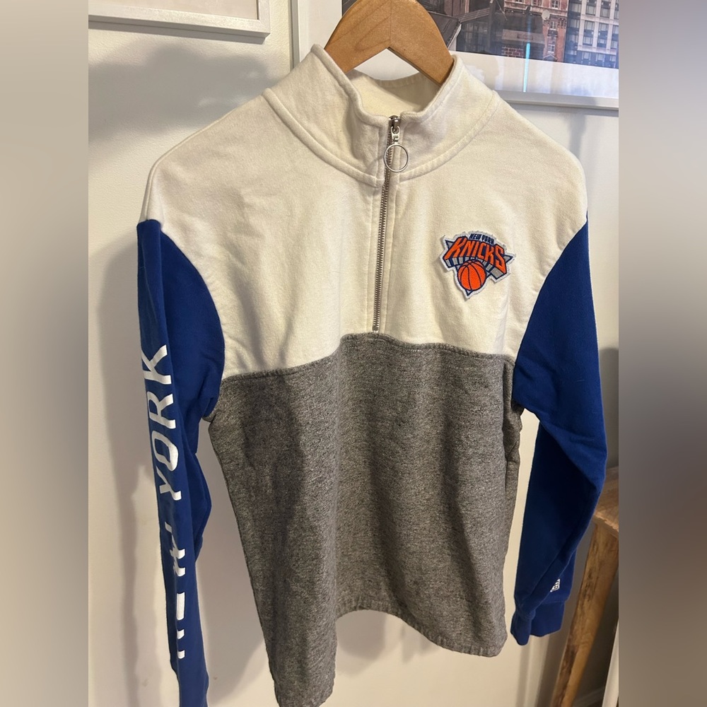 American Eagle Outfitters Tailgate New York Knicks Quarter Zip Sweatshirt